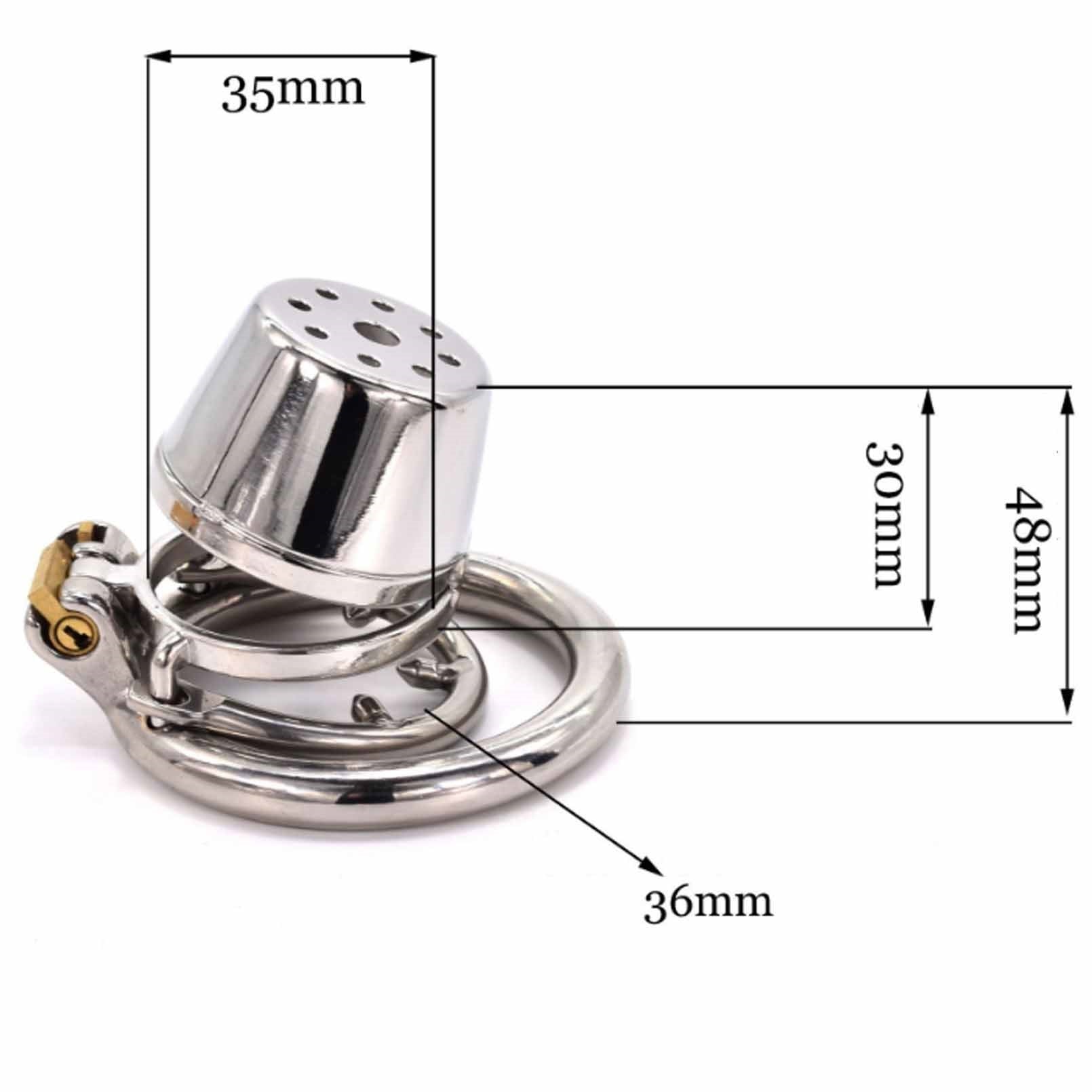 Master Slave Chastity Device 304 Stainless-steel M