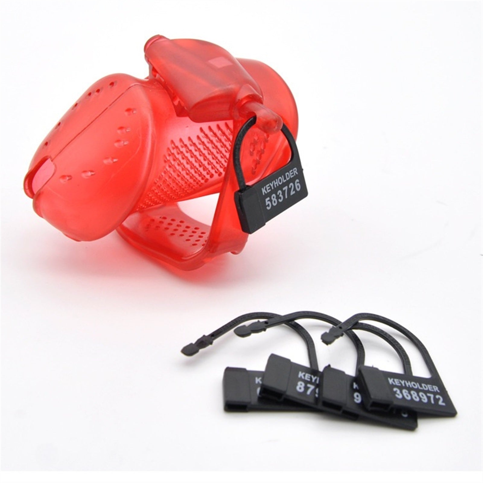 Anti-Off Breathable Chastity LockDown Cage Silicon