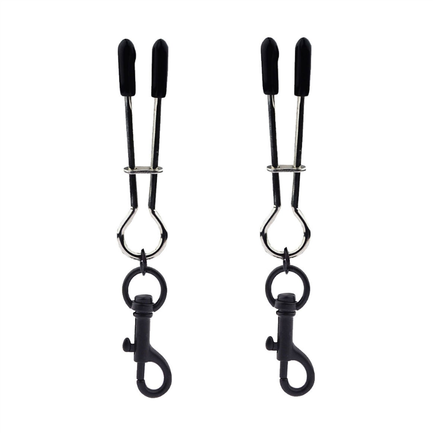 Hook Up Metal Mimi Clip Nipple Clamps With Black B