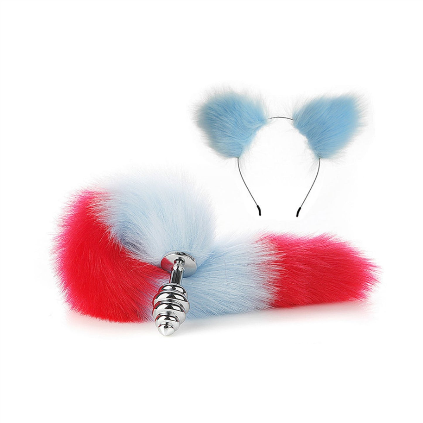 Faux Fox Tail Anal Plug Ear Hairpin Set Cosplay Ad