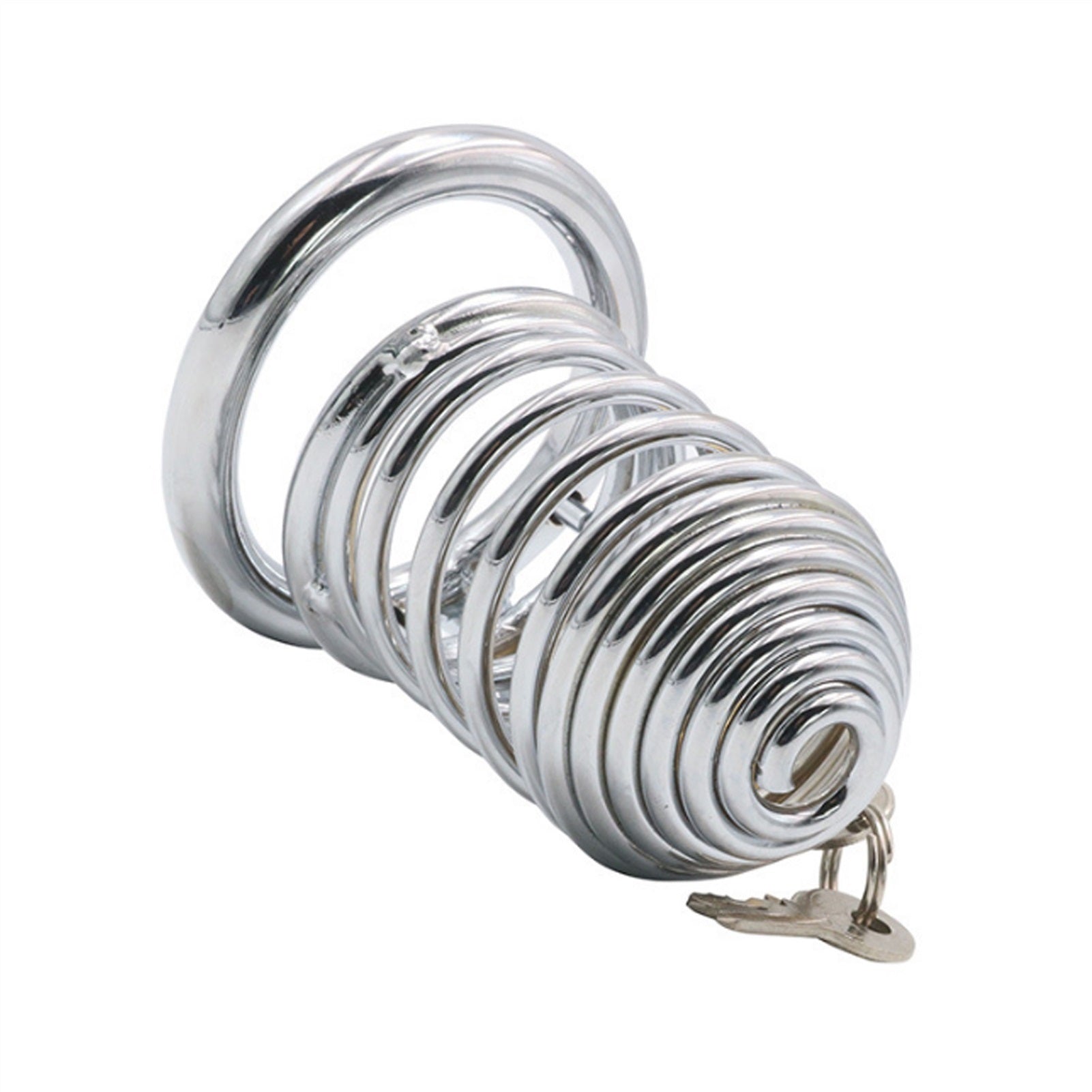 For Male Stainless Steel Metal Protection Cage Wit