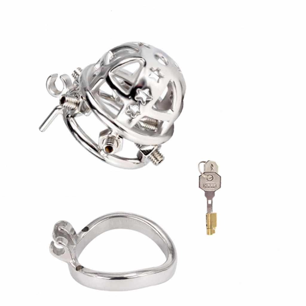 Male Cock Cage Chastity Device, Stainless Steel Ch