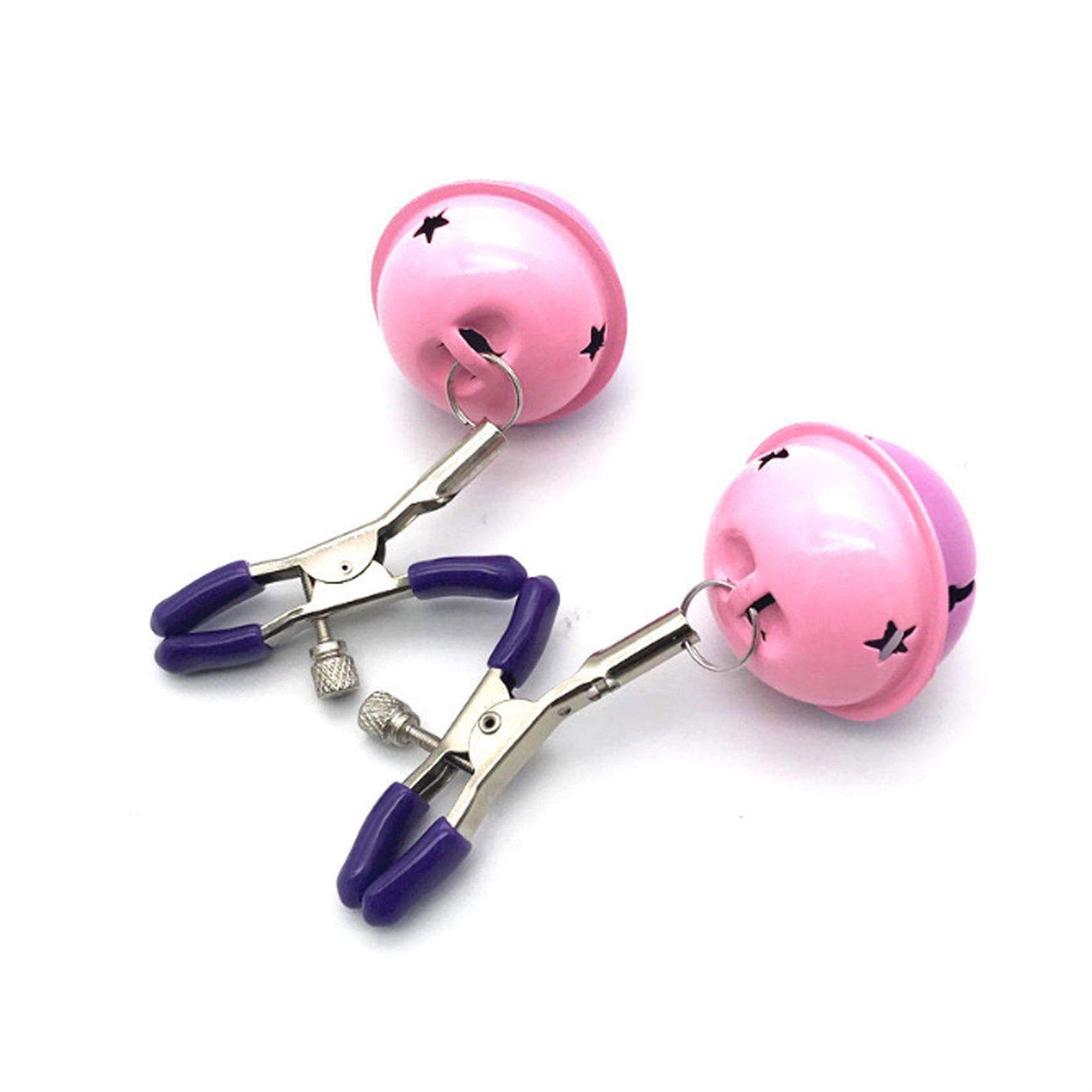 Pink Purple Bell Milk Clip Metal Clip Nipple Clamp