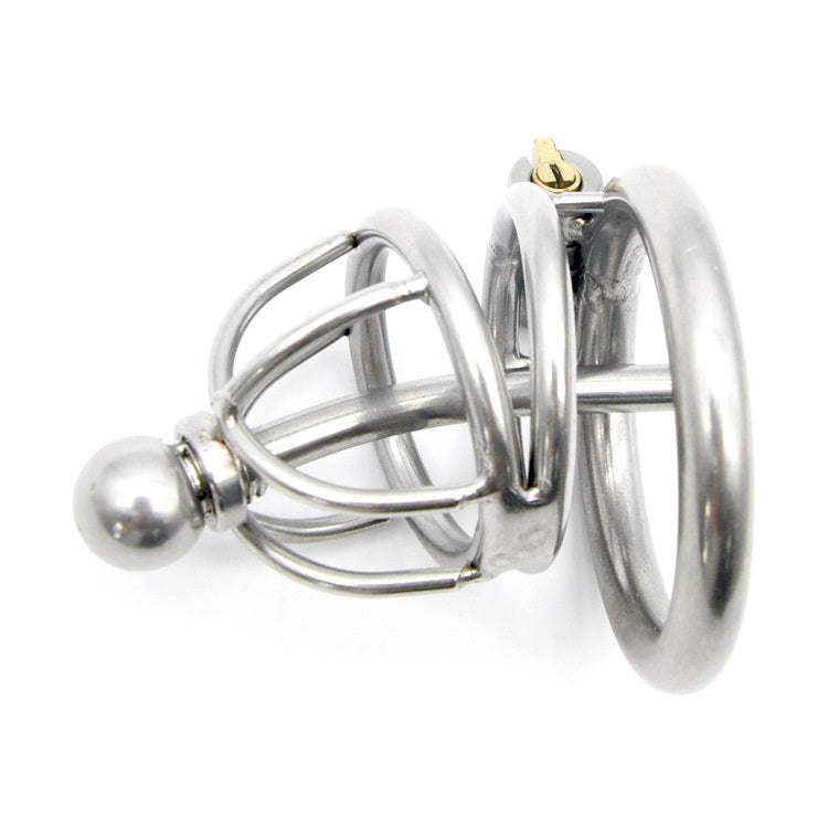 Male Chastity Cage, Stainless Steel Hallow Chastit