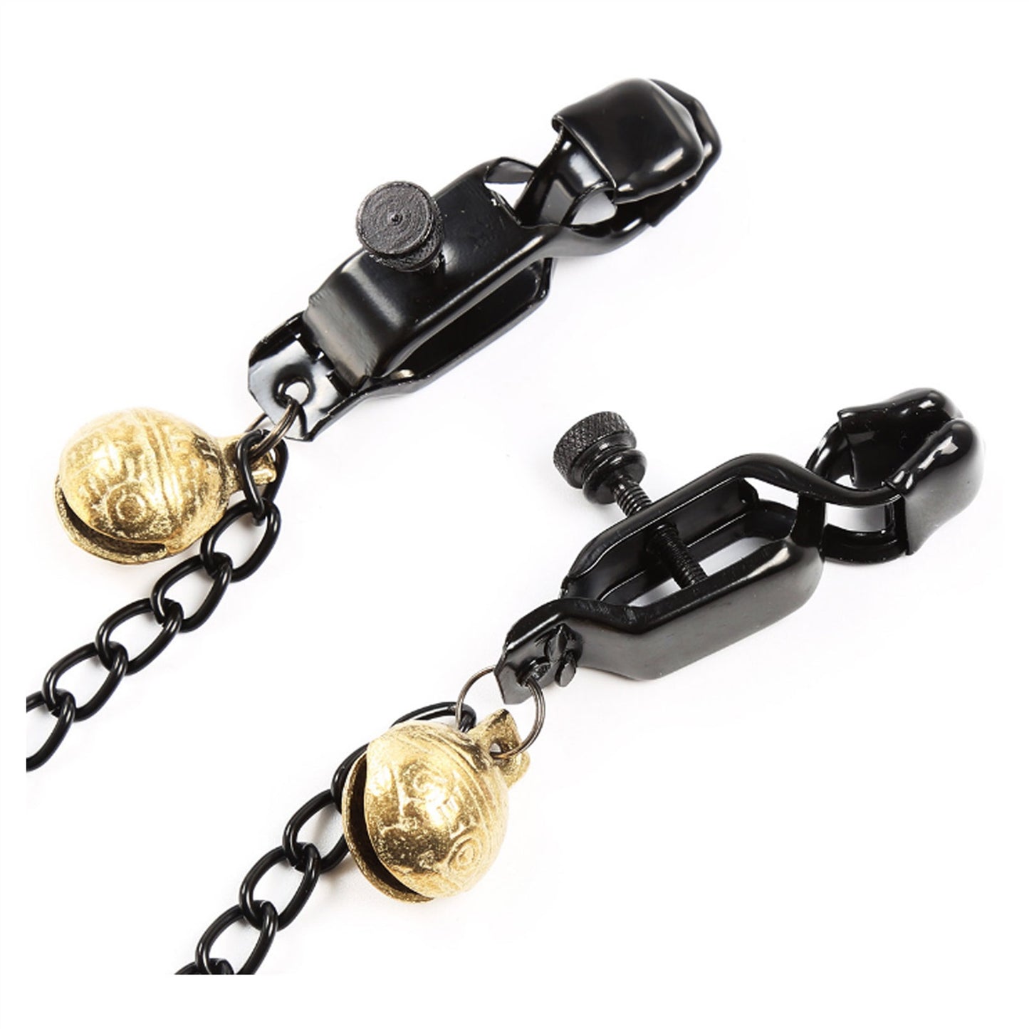 Metal Chain Bell Alligator Clip Nipple Clamps With