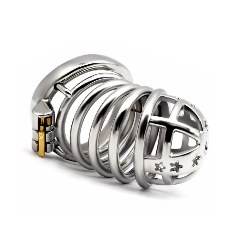 Stainless Steel Small Male Chastity Device Ergonom