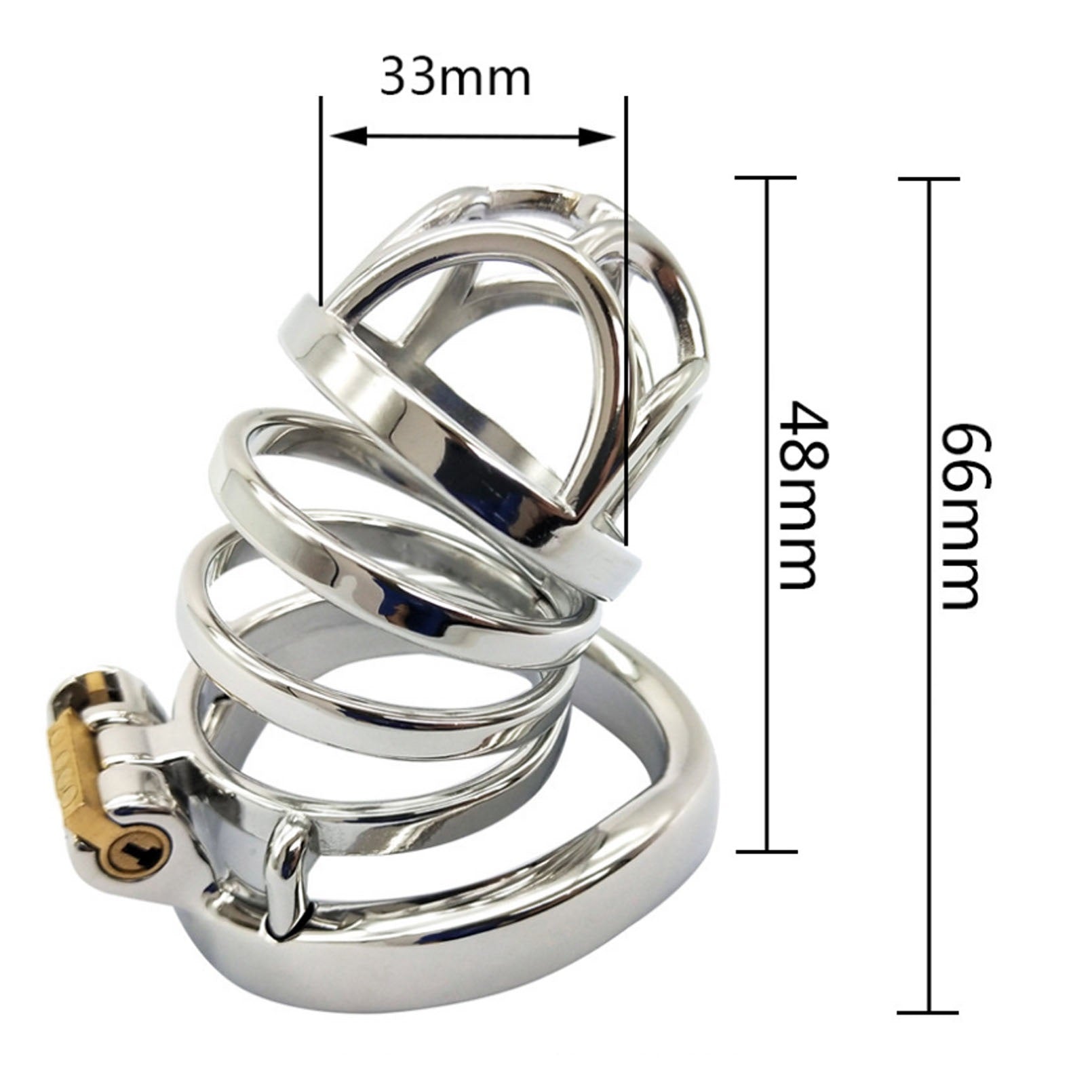 3 Size Metal Cage For Man Chastity lockUnderwear S