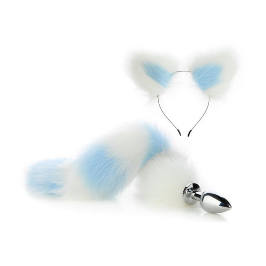 Faux Fox Tail Anal Plug Ear Hairpin Set Cosplay Ad