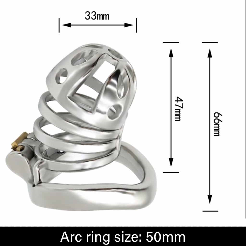 Male Chastity Device Stainless Steel Ergonomic Des