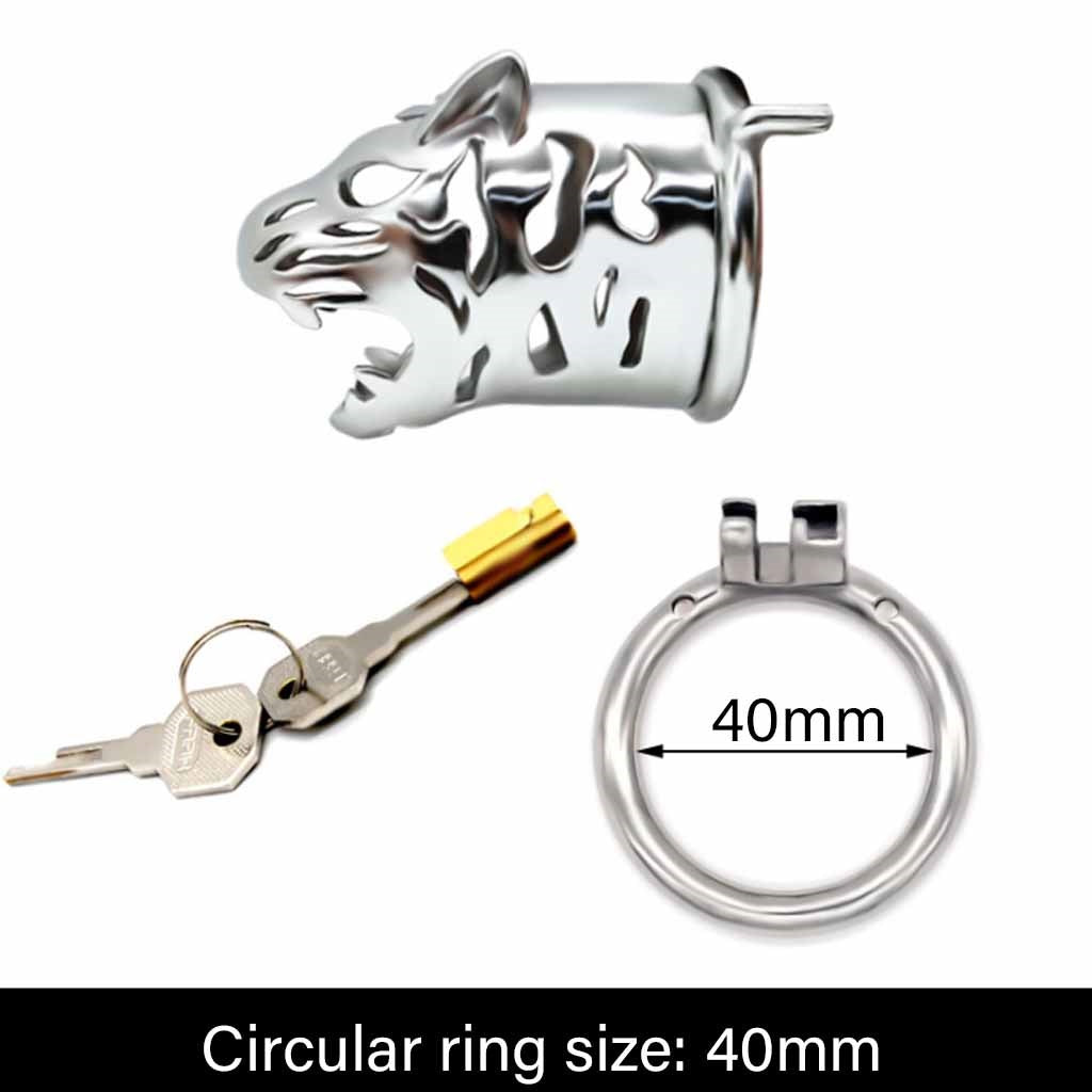 Male Cock Cage Chastity Device, Stainless Steel Ch