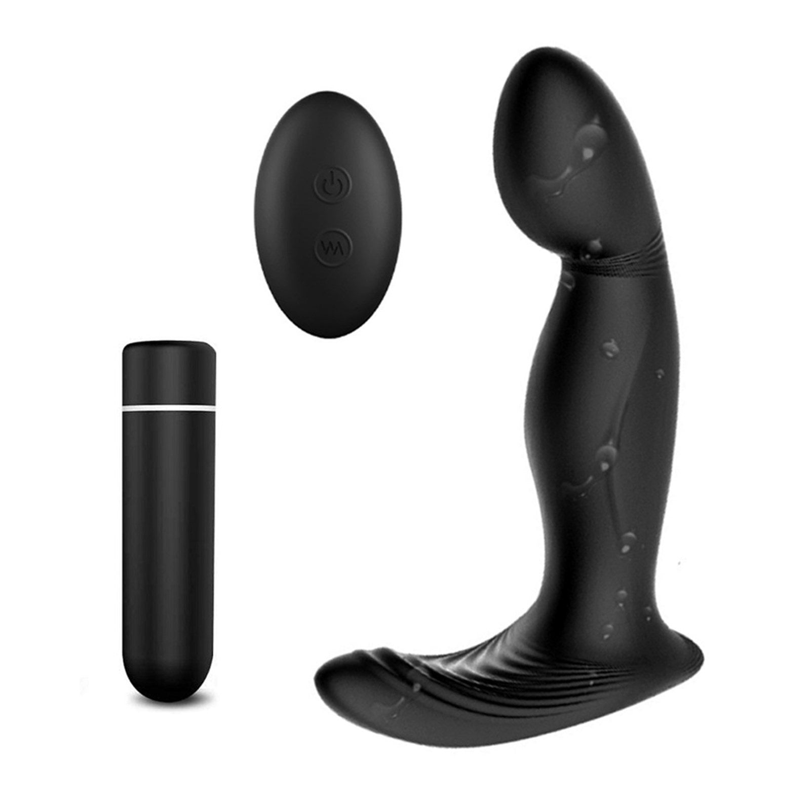 9 Modes Black Soft Silicone Wireless Remote G-SPOT