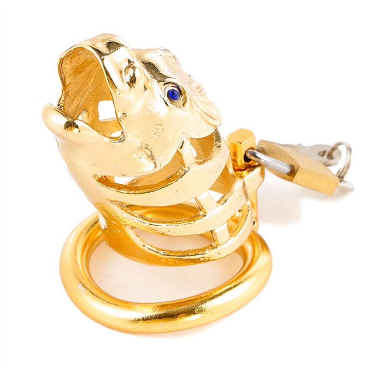 Horse Head Metal Chastity Lock Male Appliance Peni