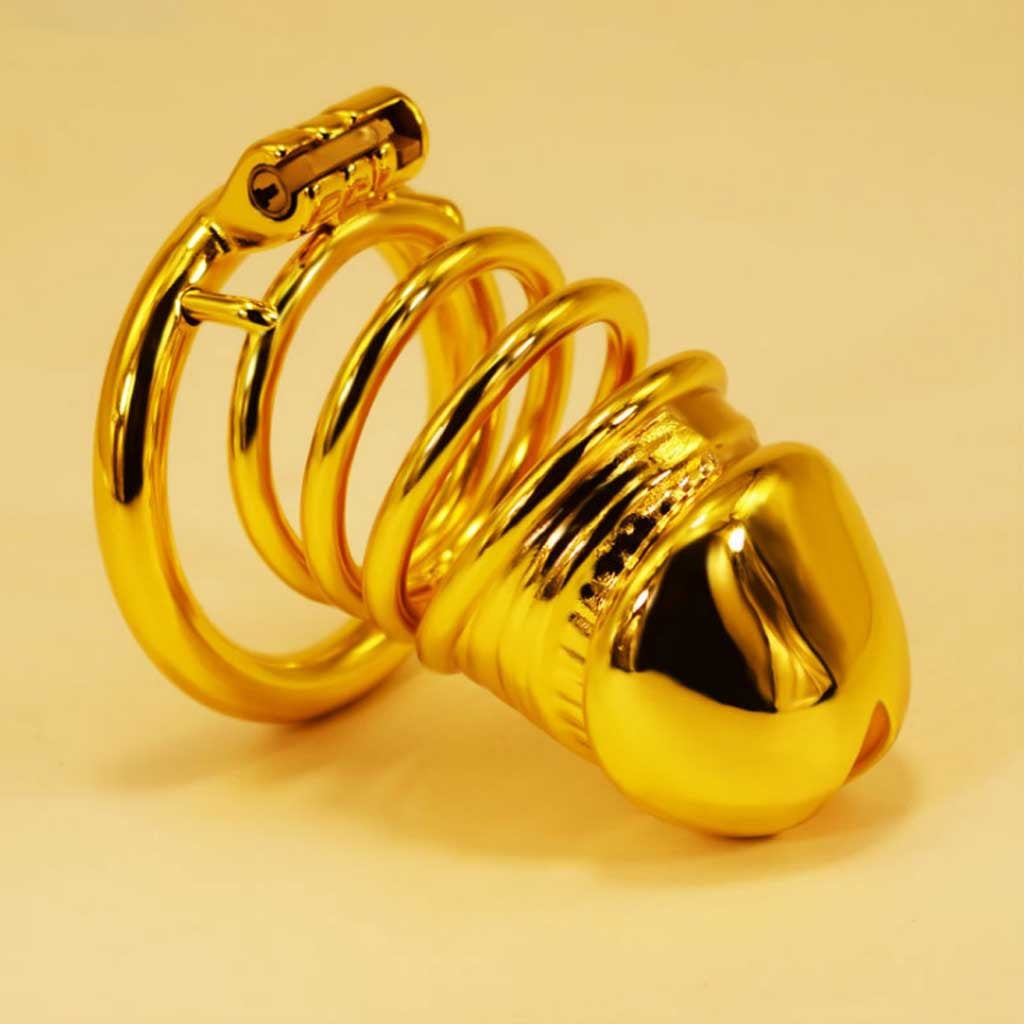 New new stainless steel male chastity cage steel c