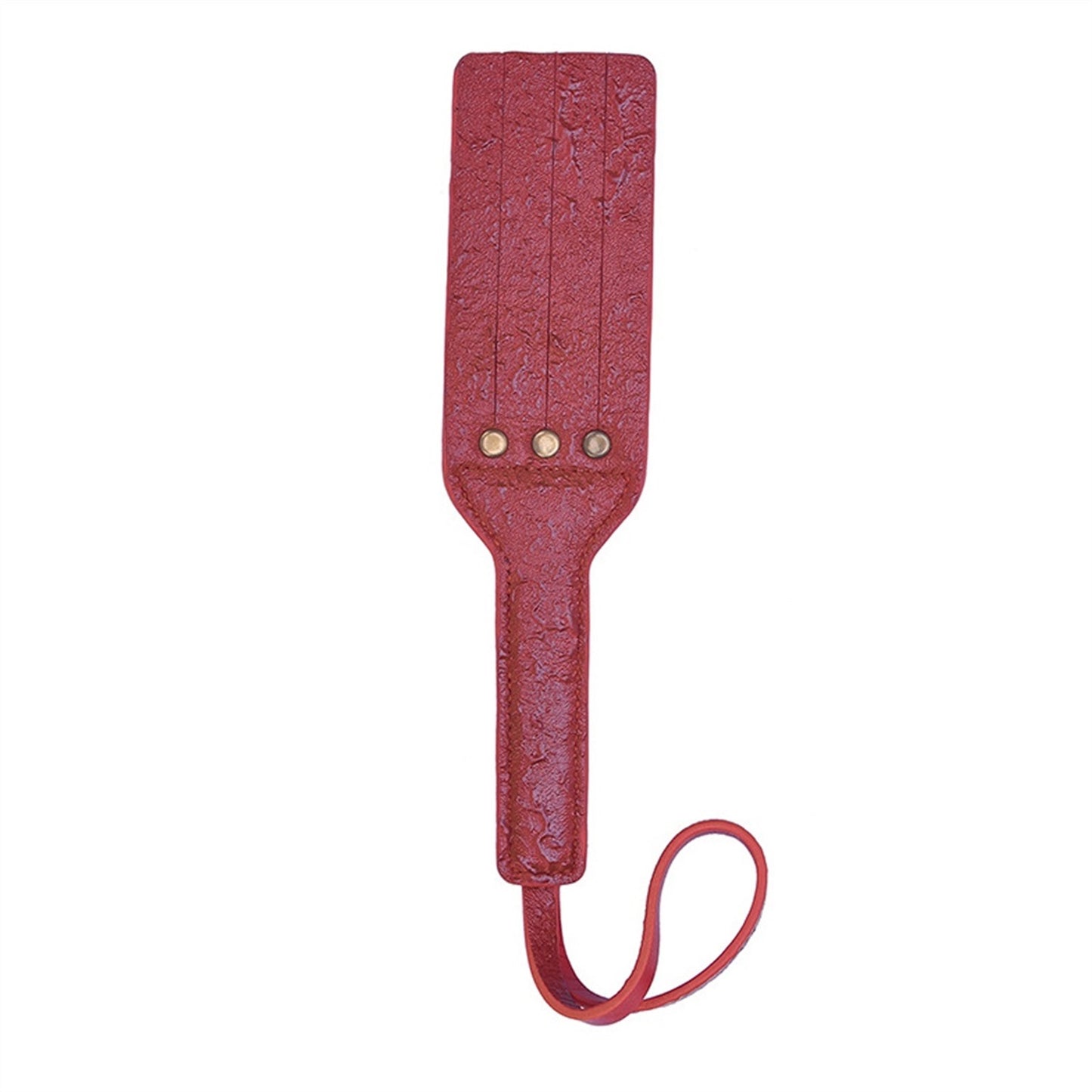 Rivet Double Layer Leather Racket Horse Crop Cospl