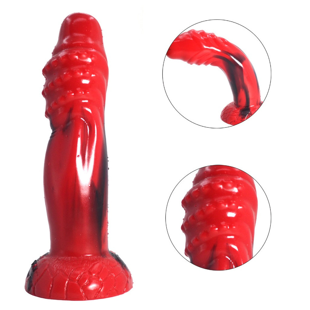 Bump Sofe Liquid Silicone G-Spot Dildo With Suctio