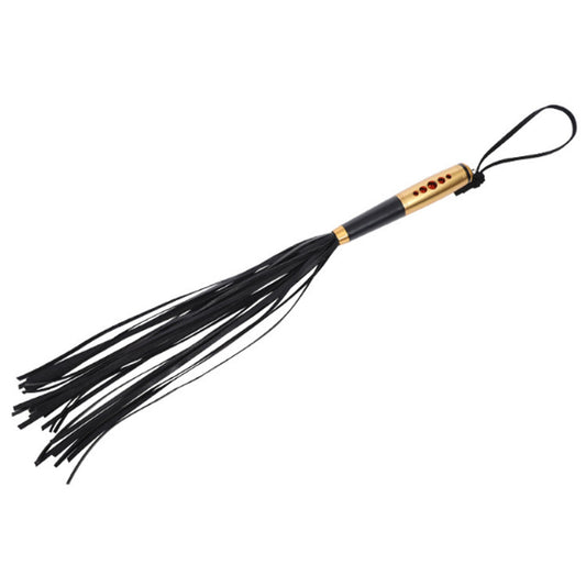 PU Leather metal Tassels Horse Whip To Pat For Cou