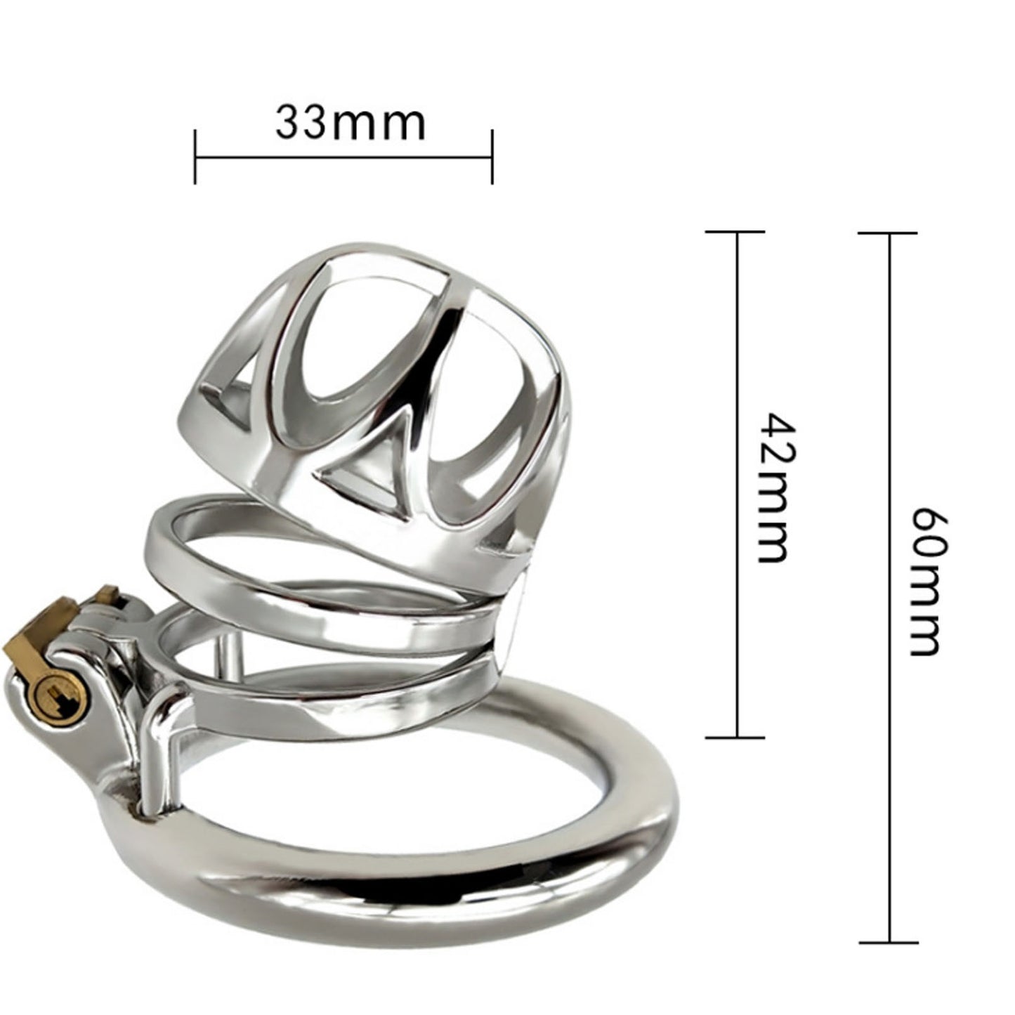 Stainless Steel Protection Cage With Lock Urethral