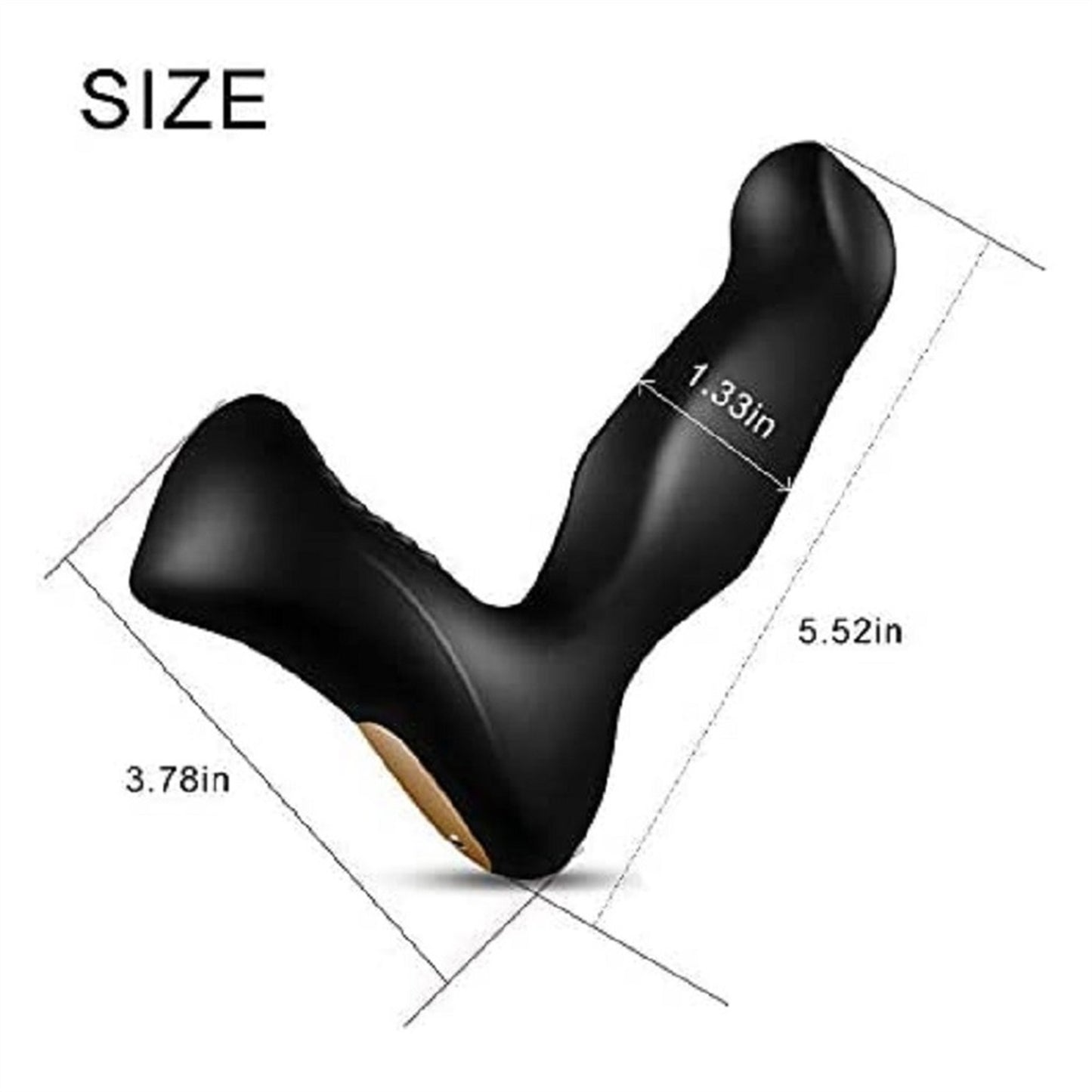 8 Modes Black Soft Silicone Wireless Remote G-SPOT