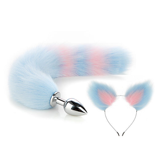 Faux Fox Tail Anal Plug Ear Hairpin Set Cosplay Ad