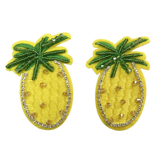 Fruit Cute Embroidered Pineapple Nipple Cover Brea