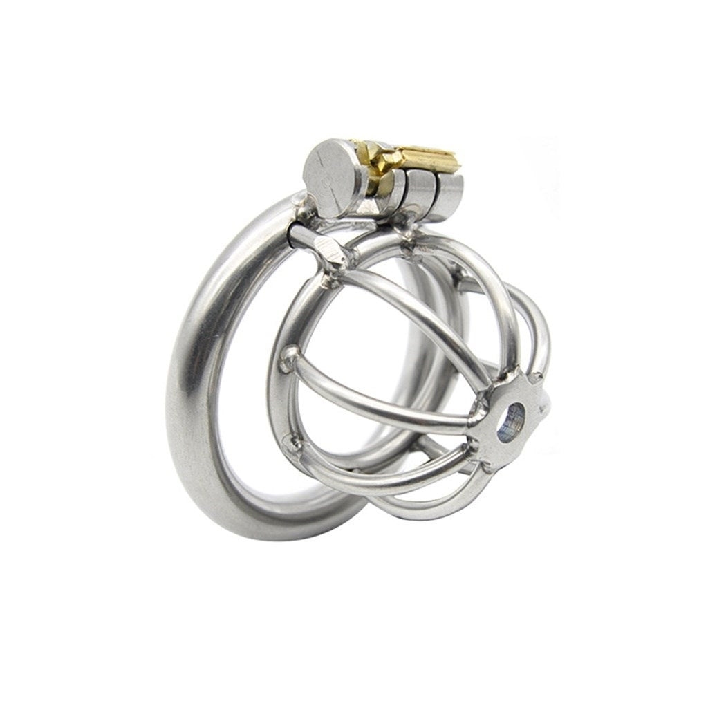 Stainless Steel Metal Protection cage Ring Male De