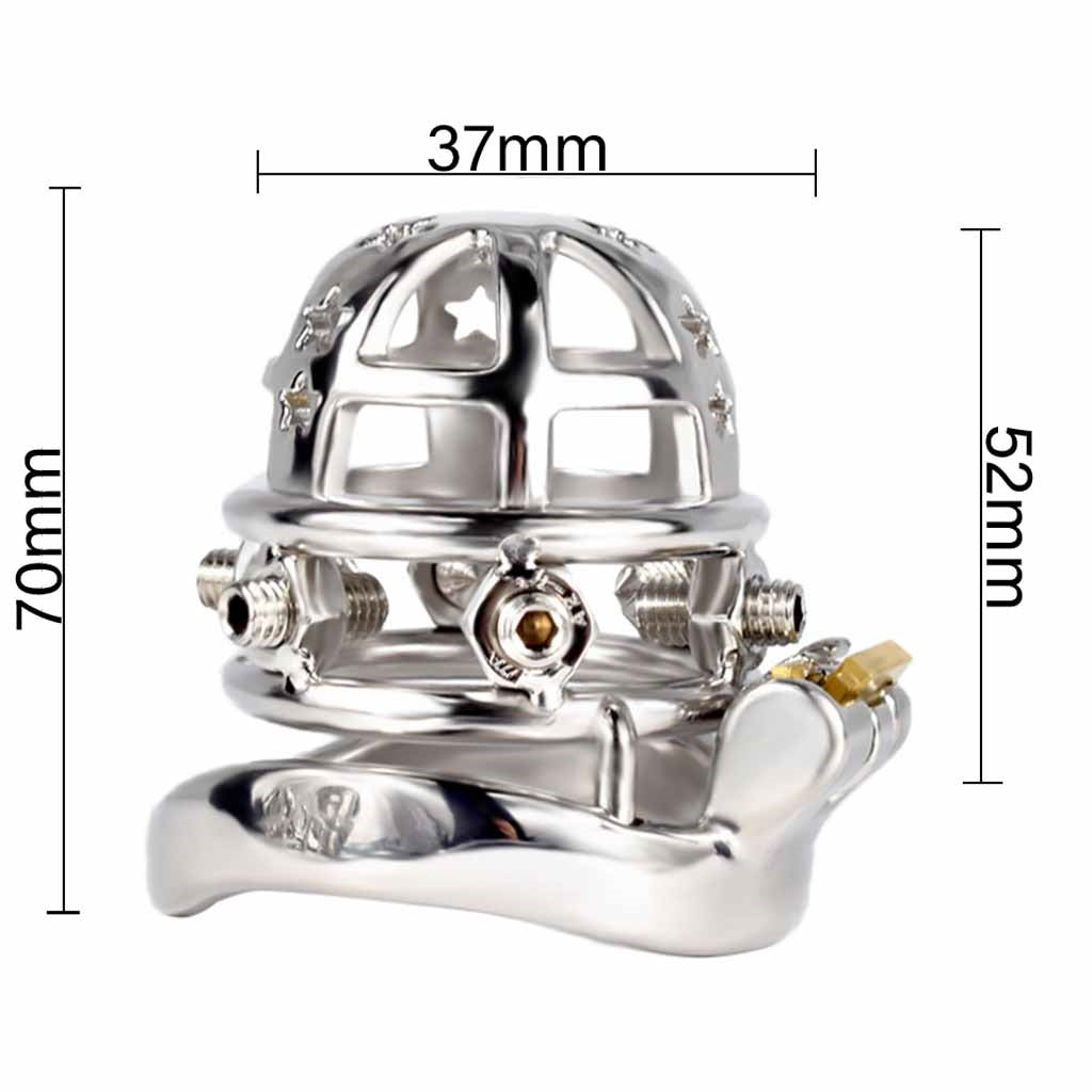 Male Cock Cage Chastity Device, Stainless Steel Ch