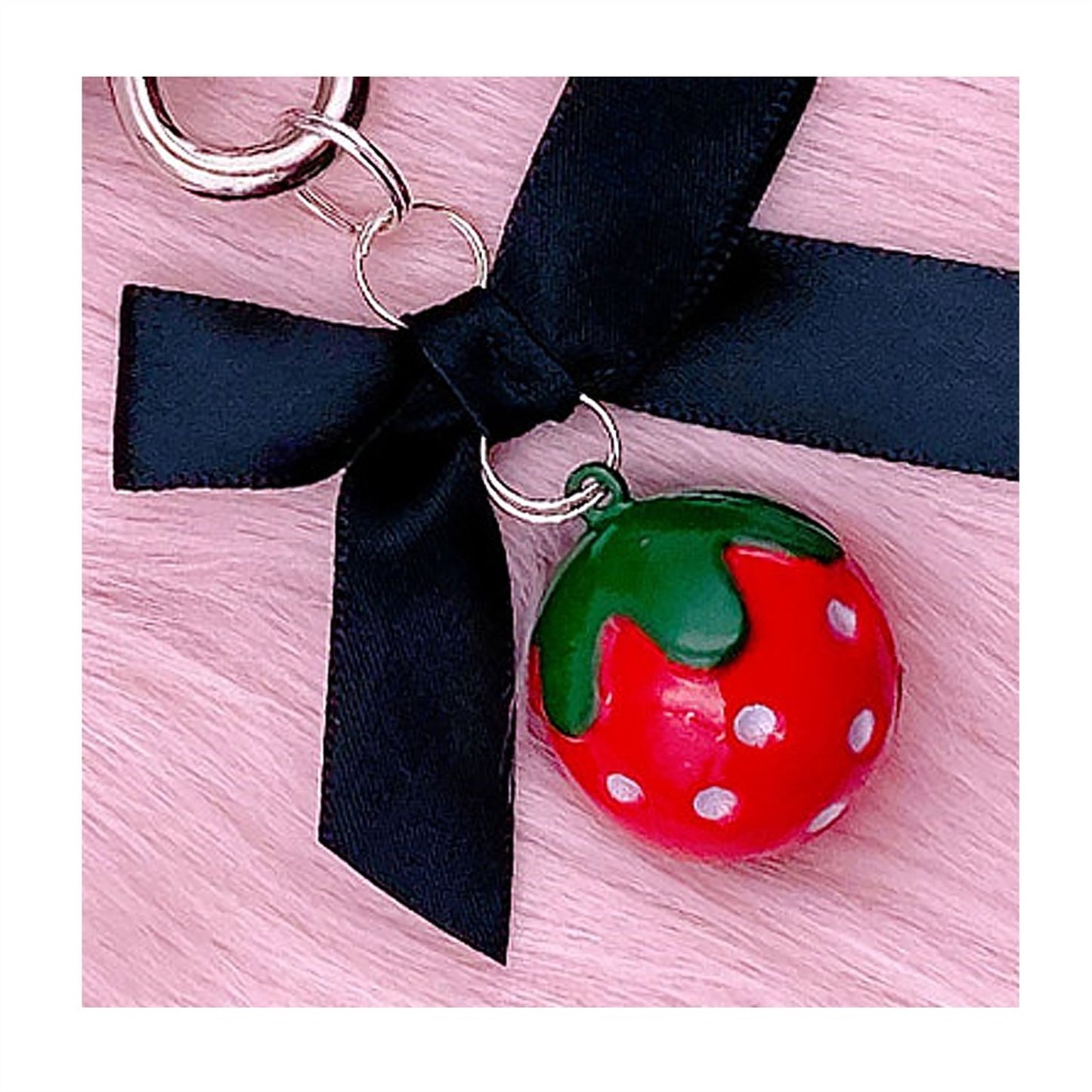 Strawberry Pendant Eggs Toys Stainless Steel Cryst