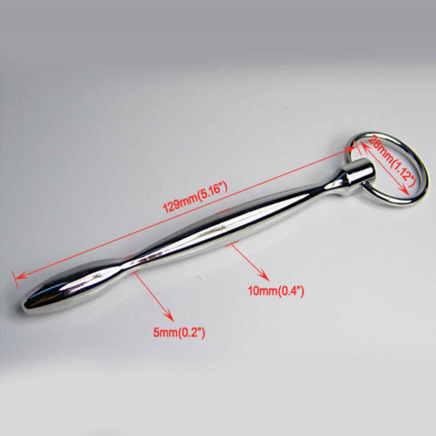 Urethral Plug with Ring Stainless Steel Urethral S