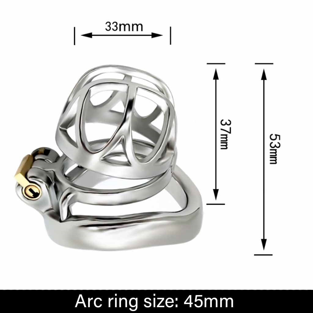 Male Cock Cage Chastity Device, Stainless Steel Ch