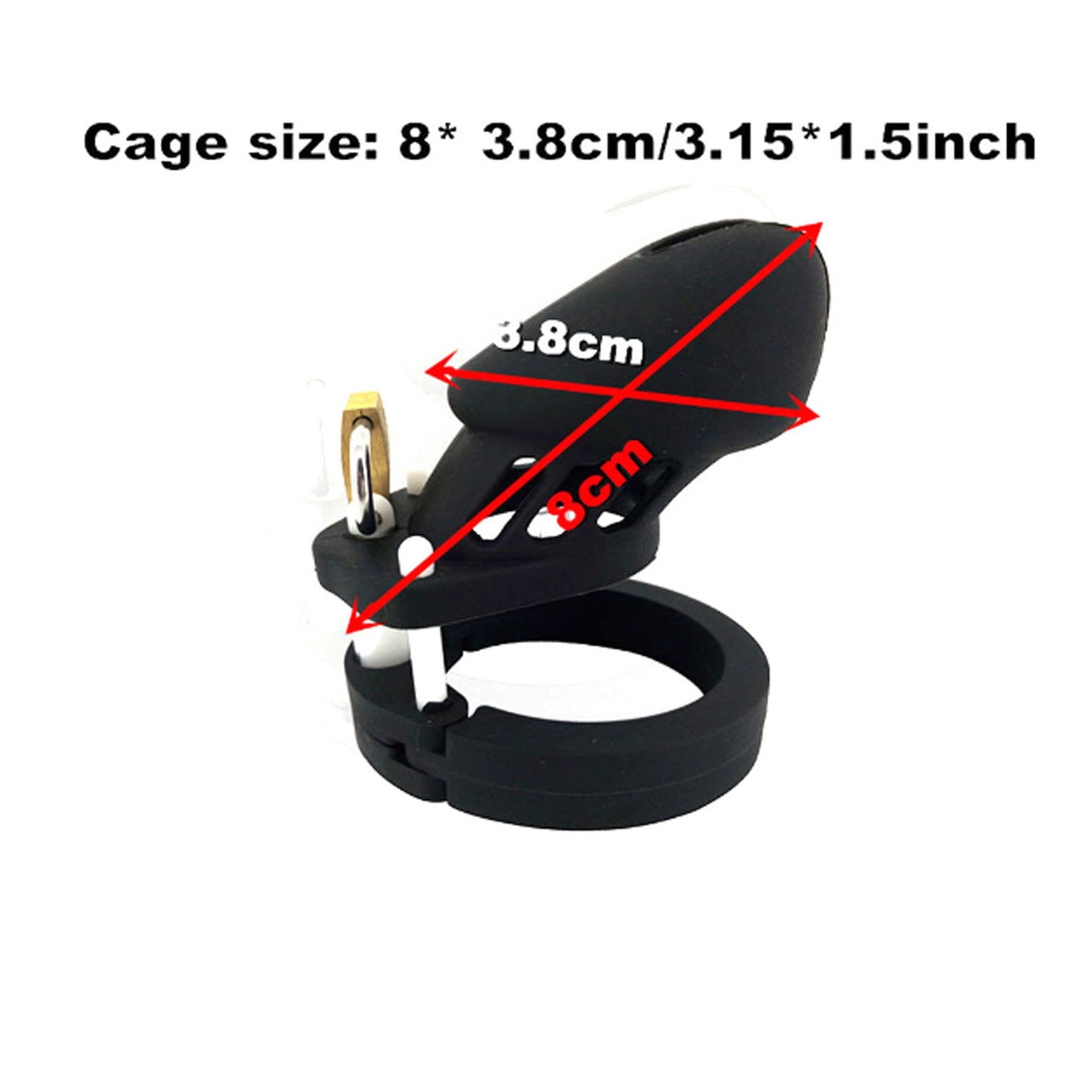 Black siliconeProtection cage Ring Male Lock Devic