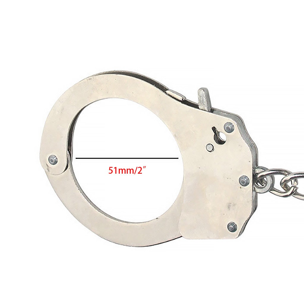 Binding Metal Key Lock Handcuffs Swat Role Police 