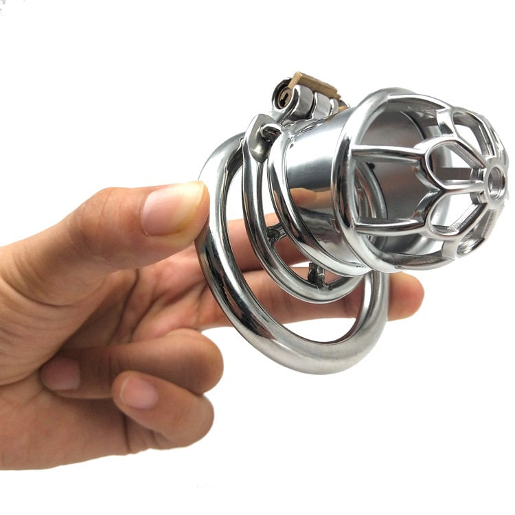 Metal Chastity CockCage Device Male Penis Cage BDS