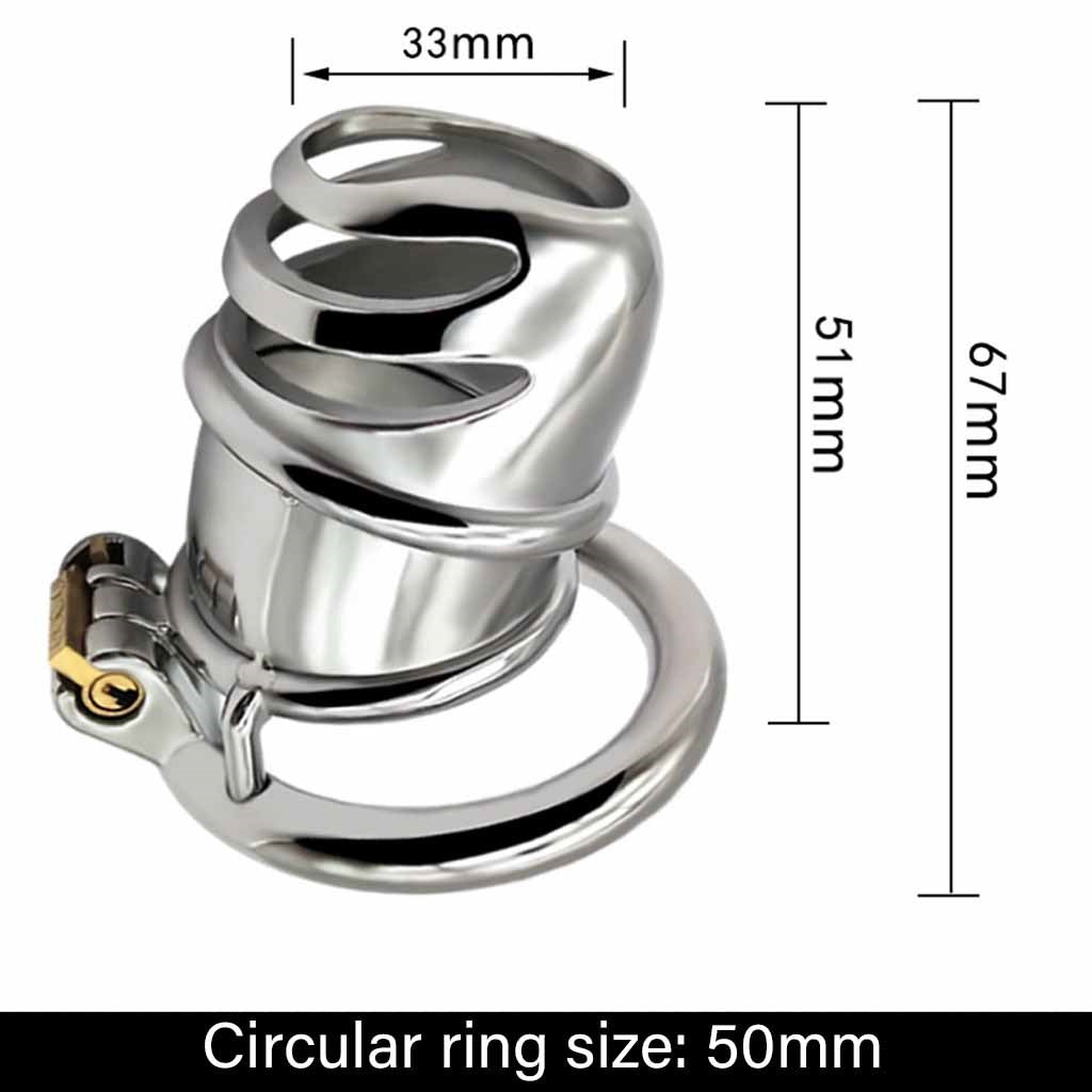 Metal Male Chastity Device Steel Stainless Cock Ca