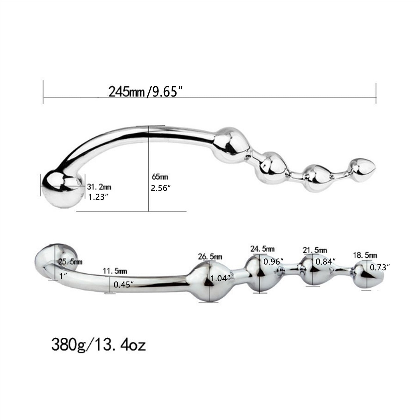 Metal Adult Toy Stainless Steel Anal Plug Ball Rin