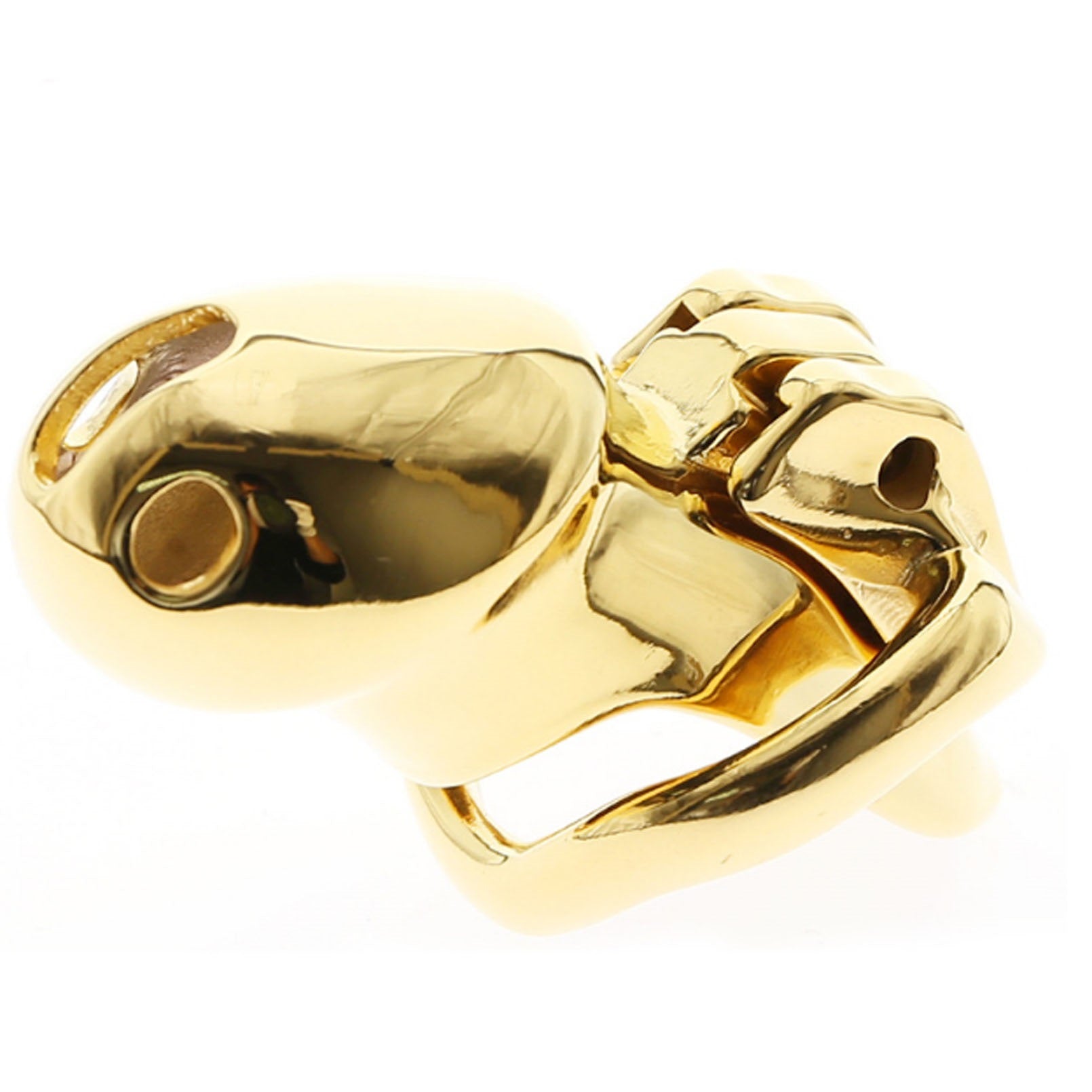 Gold Chastity Lock Chastity Device Penis Restraint