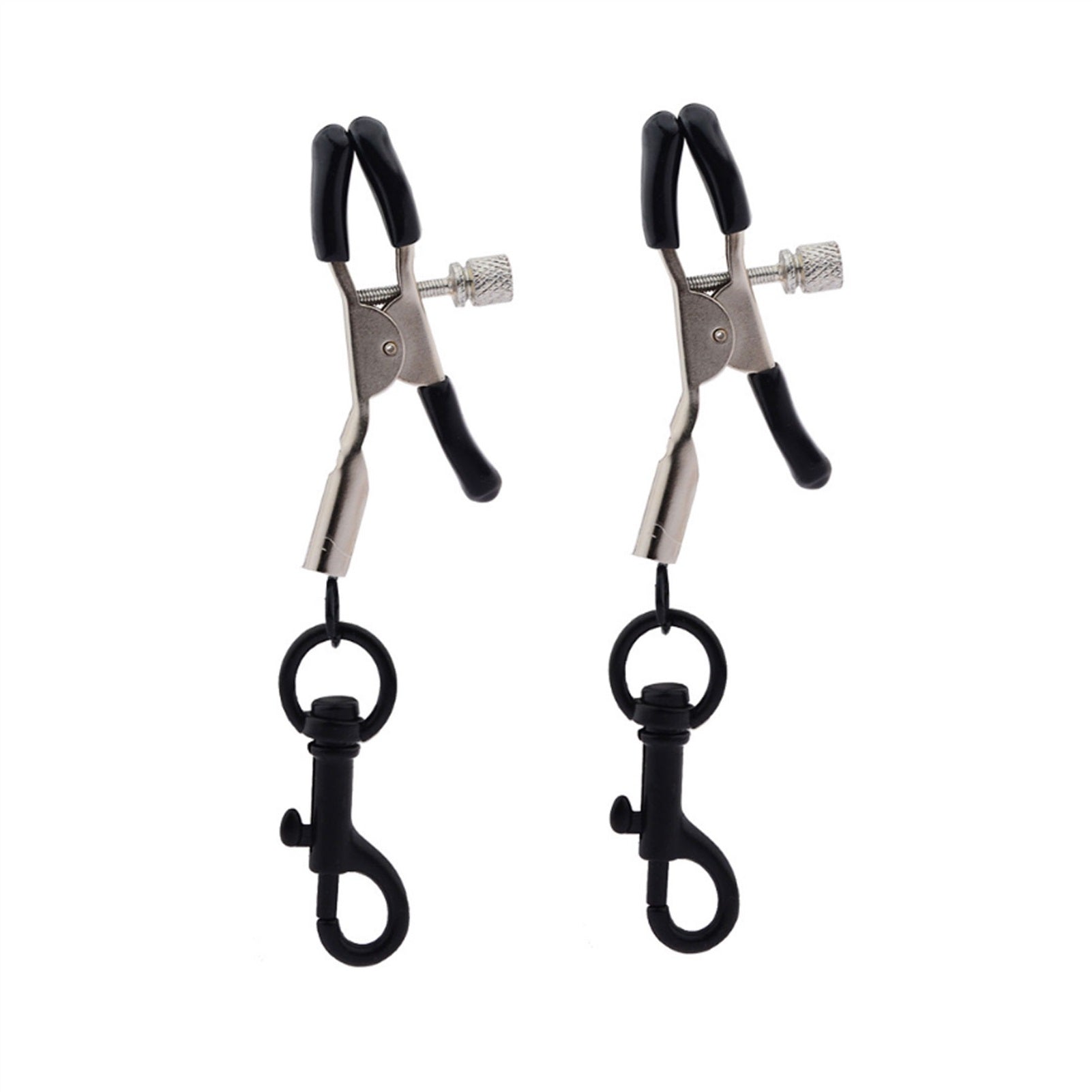 Hook Up Metal Mimi Clip Nipple Clamps With Black B