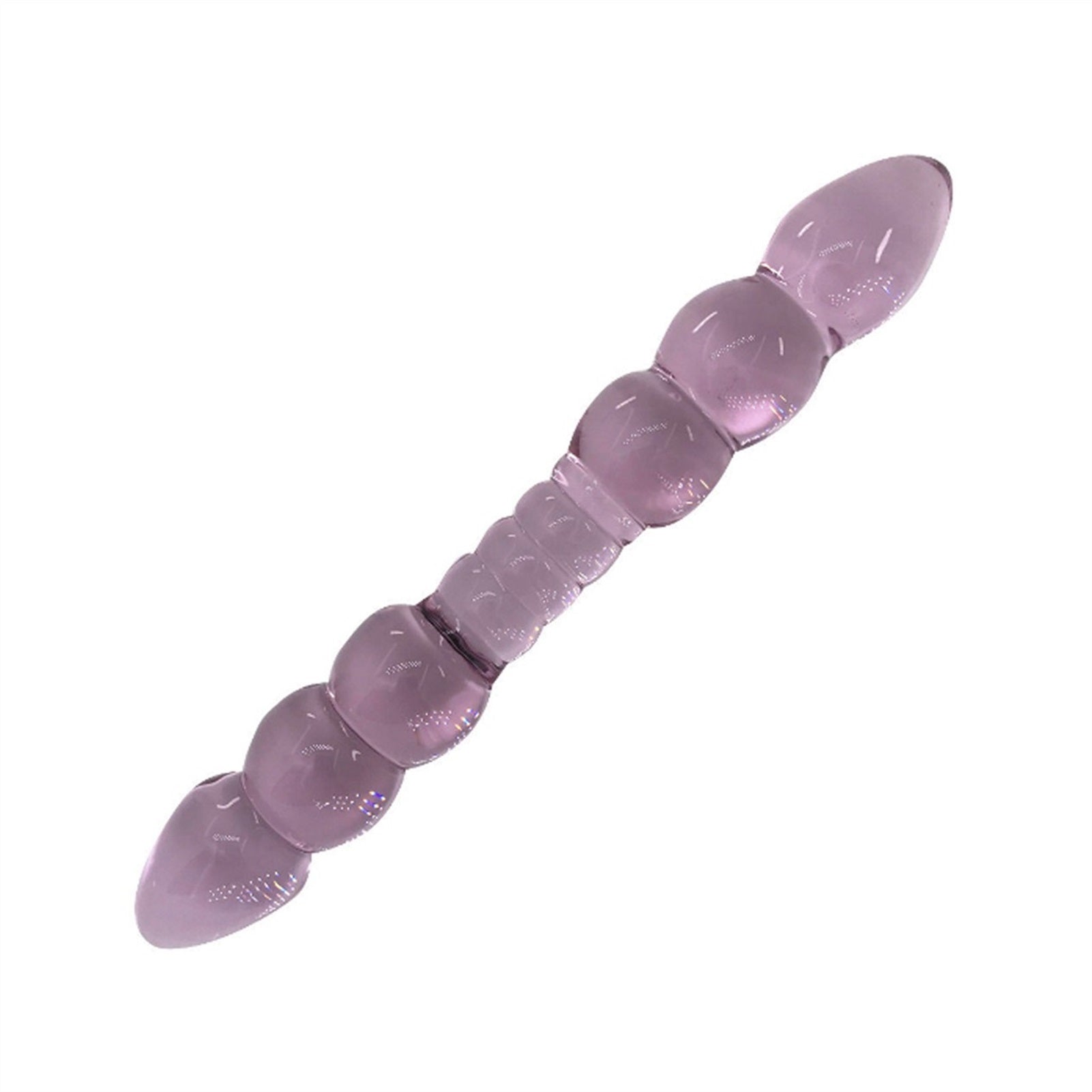 Six-bead Double-headed Crystal Glass Penis For Men