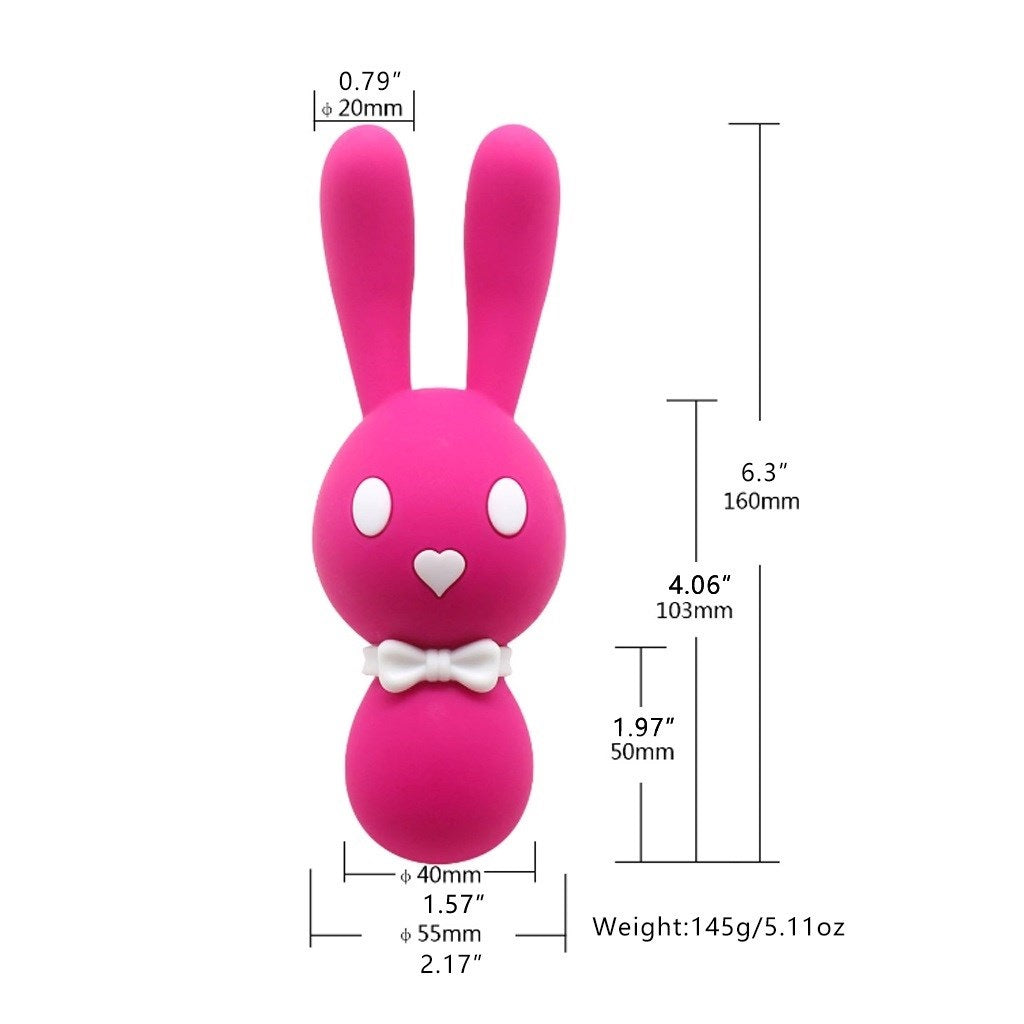 Portable Cute Vibrator Big Rabbit Ears G-spot Stim