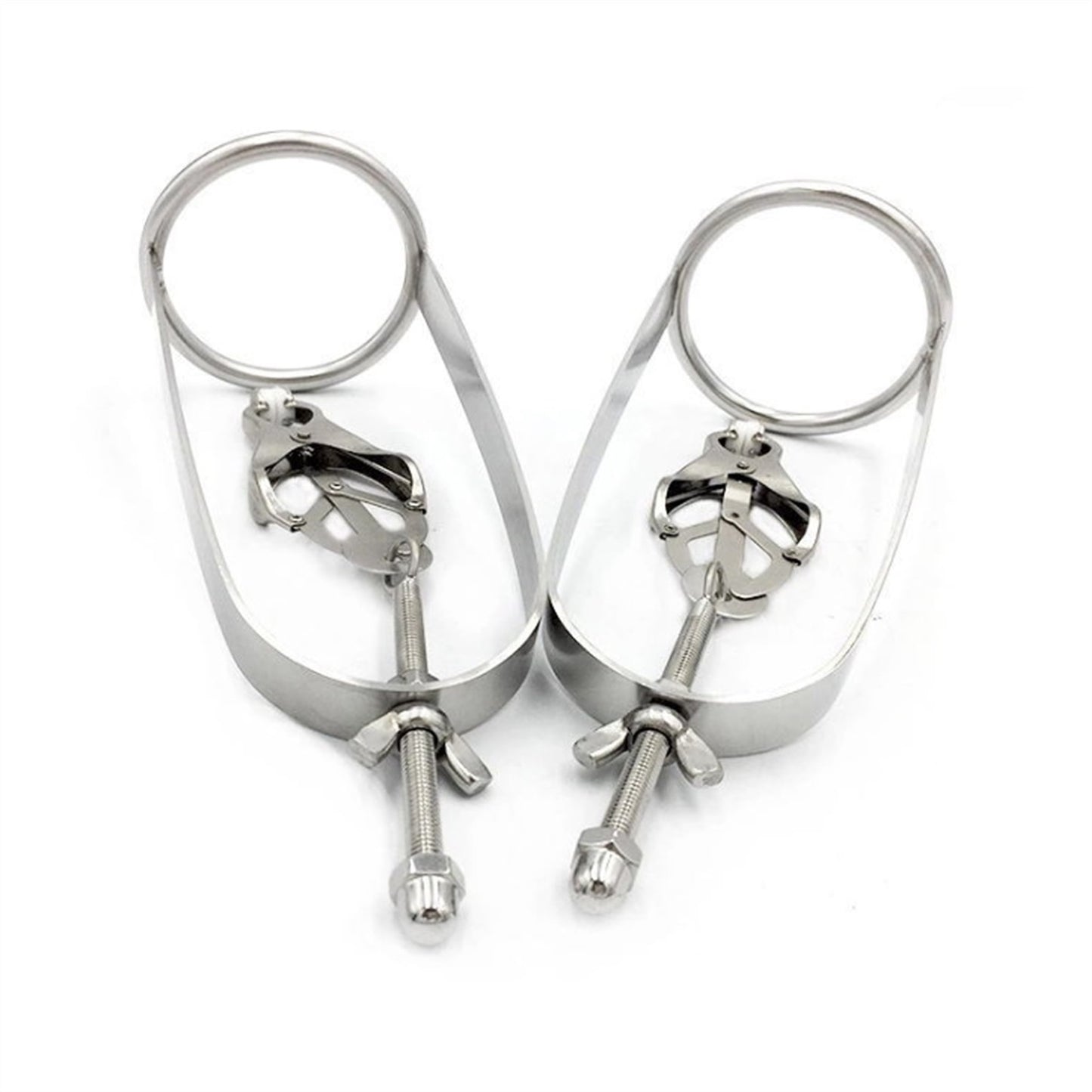 Unisex Butterfly Clip Stainless Steel Nipple Clamp