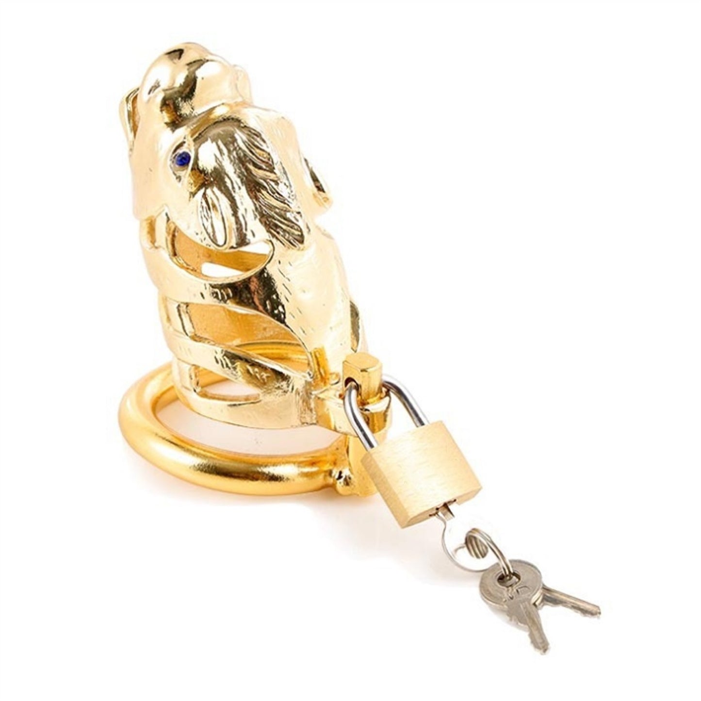 Horse Head Metal Chastity Lock Male Appliance Peni