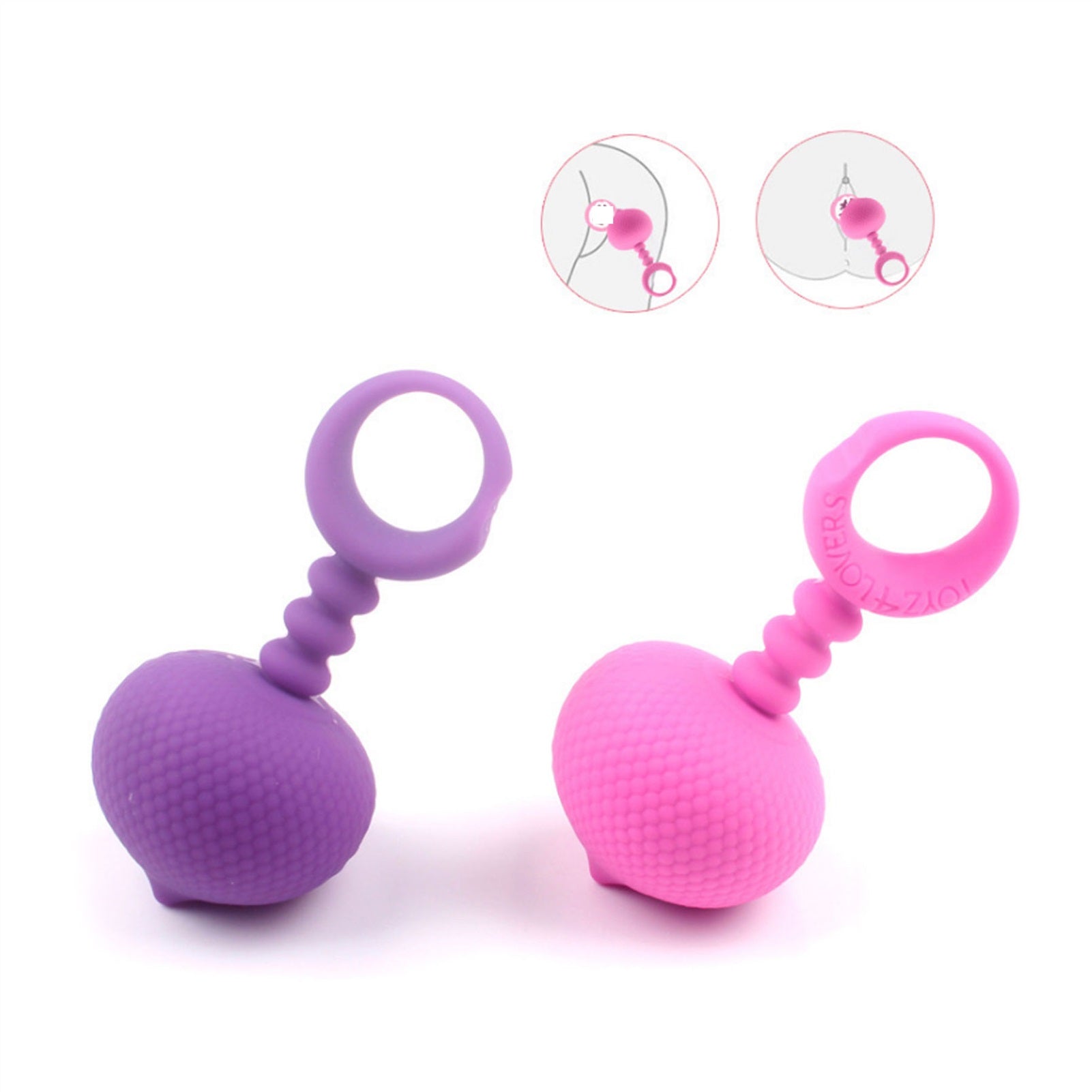 Floating Ice Cream Silicone Anal Plug Ring For Cou