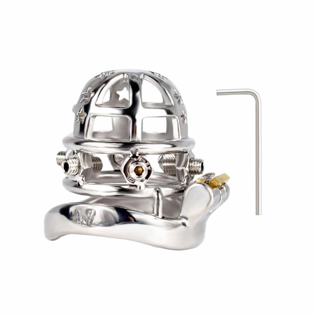 Male Cock Cage Chastity Device, Stainless Steel Ch