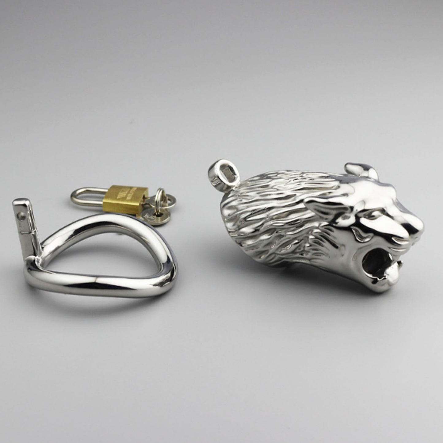 Stainless Steel Chicken  Tiger head Head Cage Ring