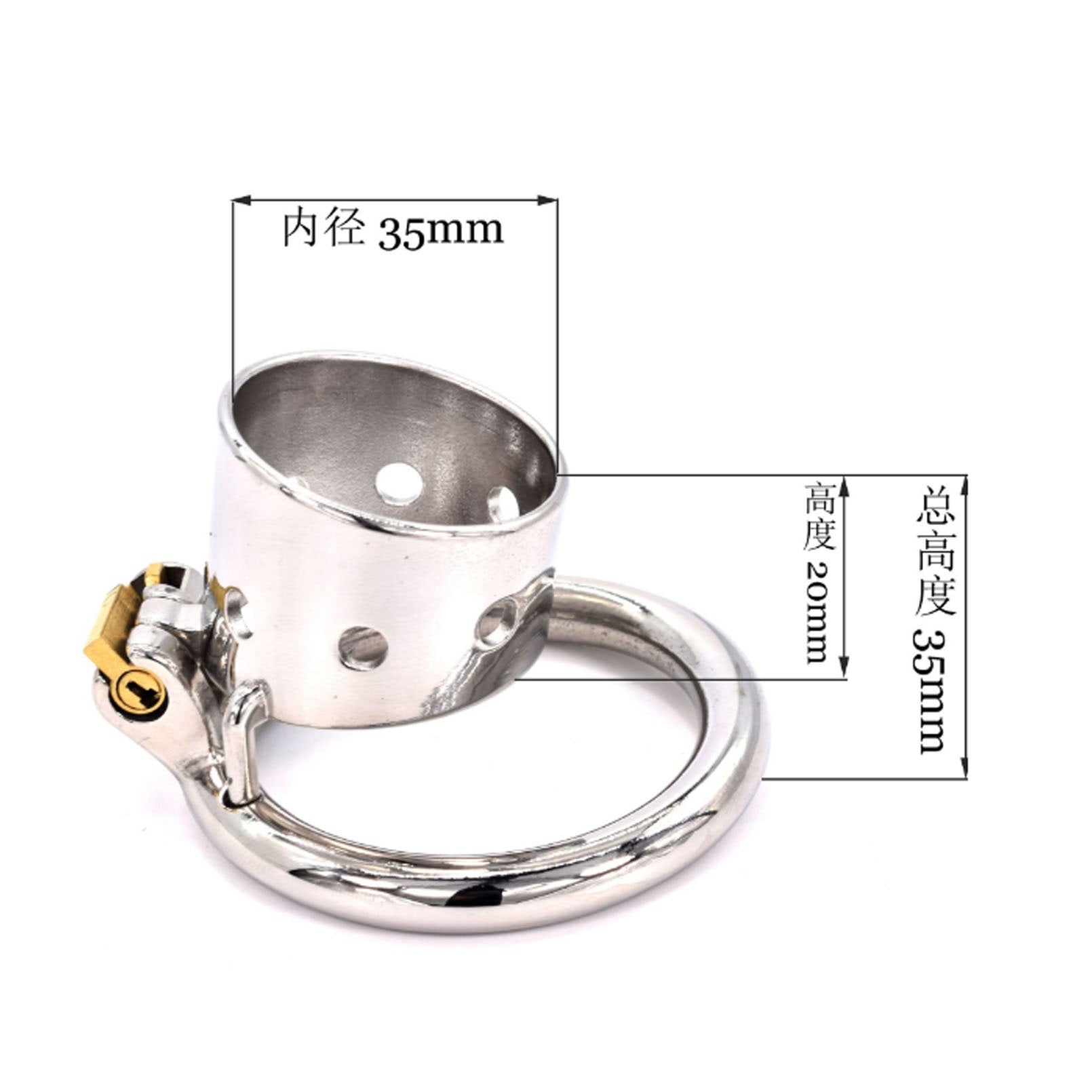 Master Slave Chastity Device 304 Stainless-steel M