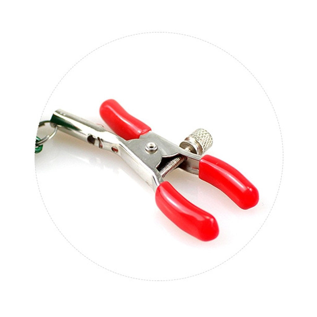 Nipple Clamps With Strawberry Bells For Adult Tool