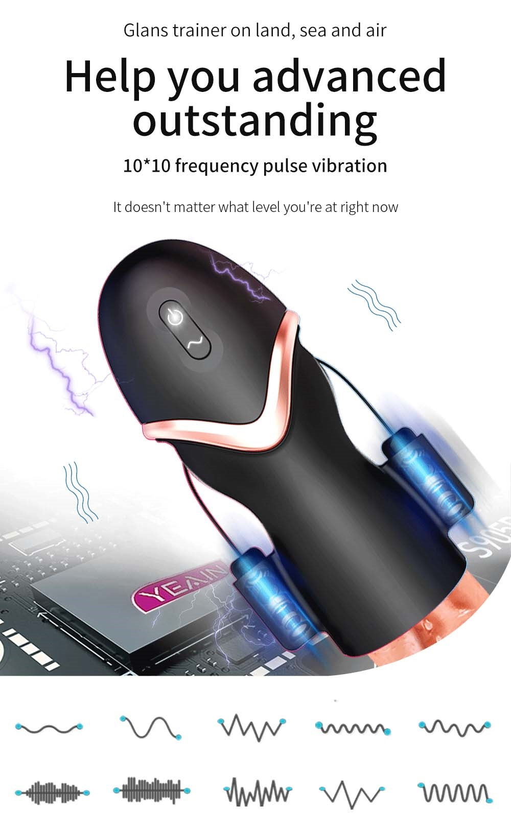 Masturbator penis trainer vibrator sex experience 