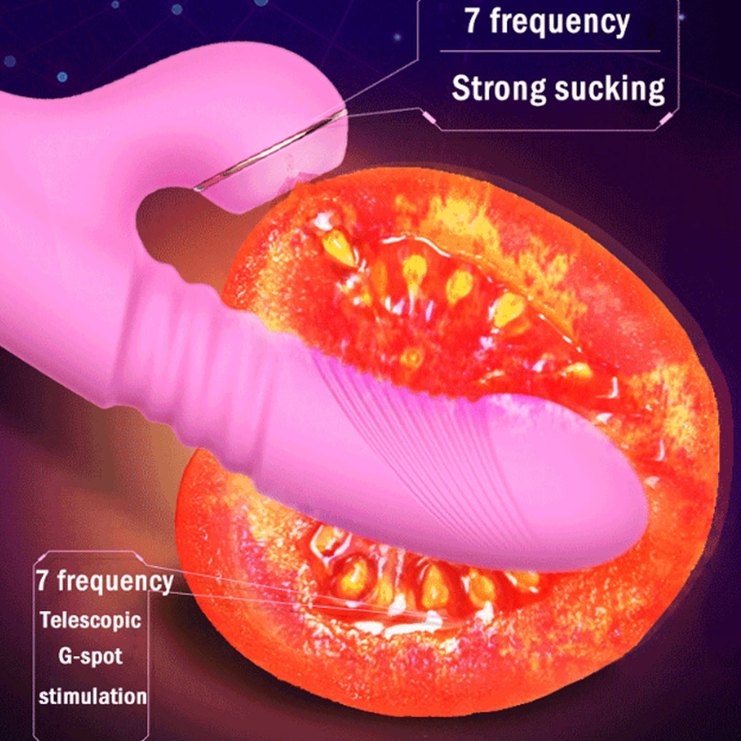 Women's automatic retractable masturbation sucker 