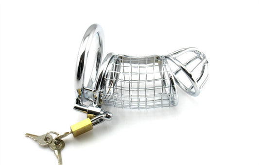 Cock Cage Locked Cage Sex Toy for Men Restraints E