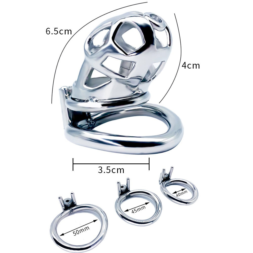 Chastity Device 304 Steel Stainless Easy to Wear M