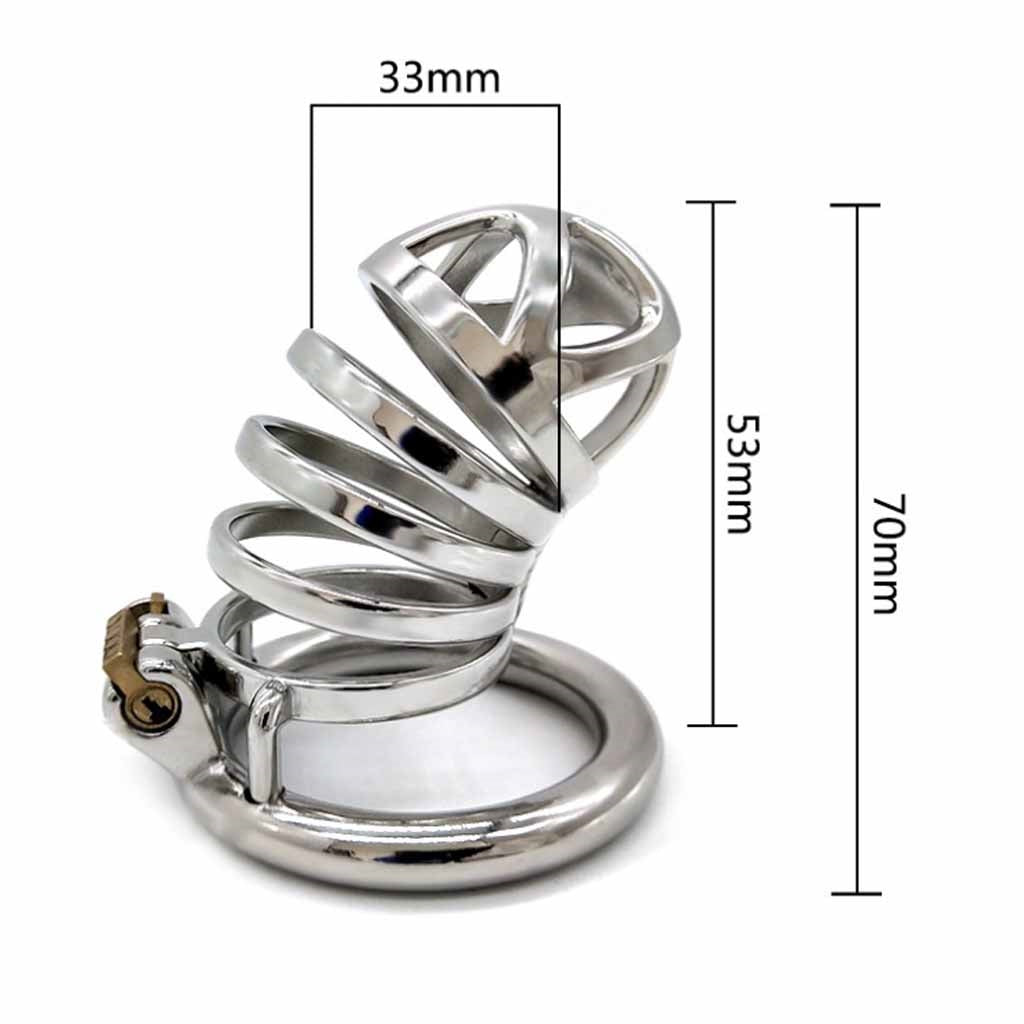 Metal Male Chastity Device Steel Stainless Cock Ca